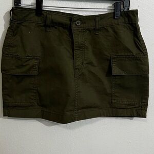 Levi's Dark Green Cargo Mini Skirt